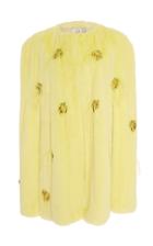 J. Mendel Embroidered Mink Cape