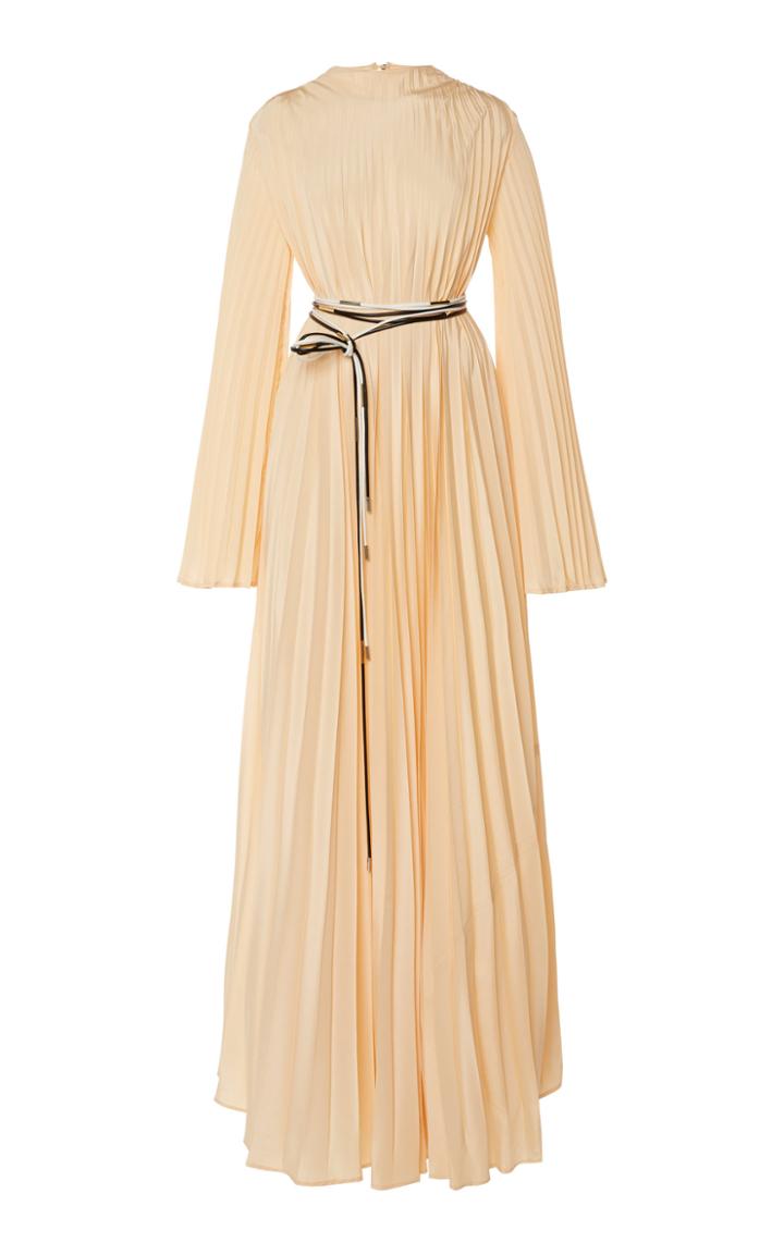 Moda Operandi Ellery De Voluptate Pleated Satin Gown Size: 36