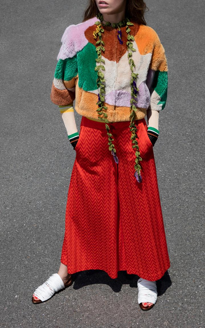 Missoni Short Sleeve Fur Jacket