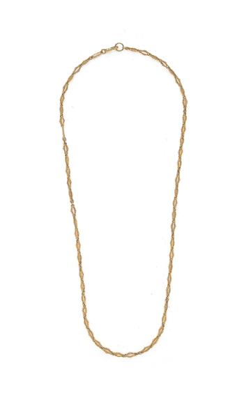 Goshwara Fancy 18k Yellow Gold And Smoky Topaz Chain Necklace