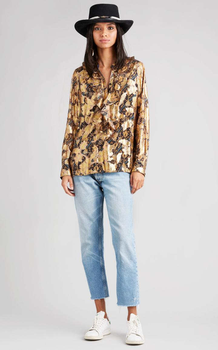 Moda Operandi Figue Zamora Lurex Top