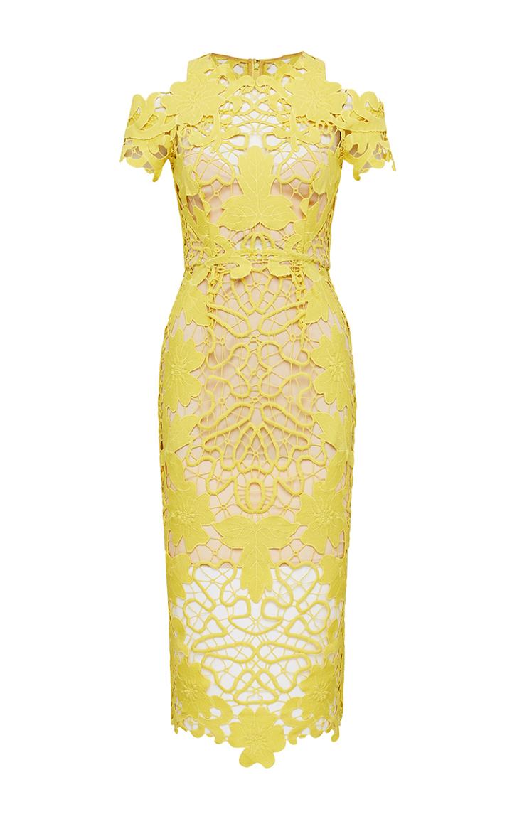 Thurley Hollyhock Open Shoulder Midi Dress