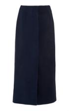 Moda Operandi Agnona Knit-paneled Crepe Tubino Midi Skirt