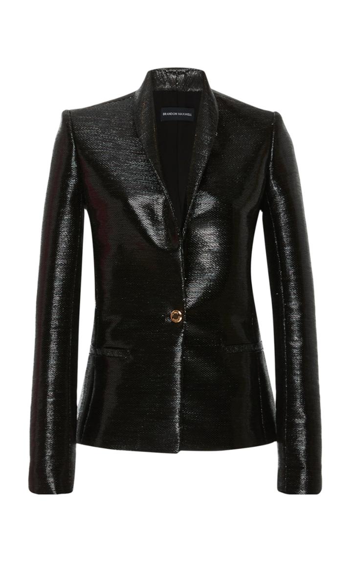 Moda Operandi Brandon Maxwell Button-detailed Twill Blazer Jacket Size: 0