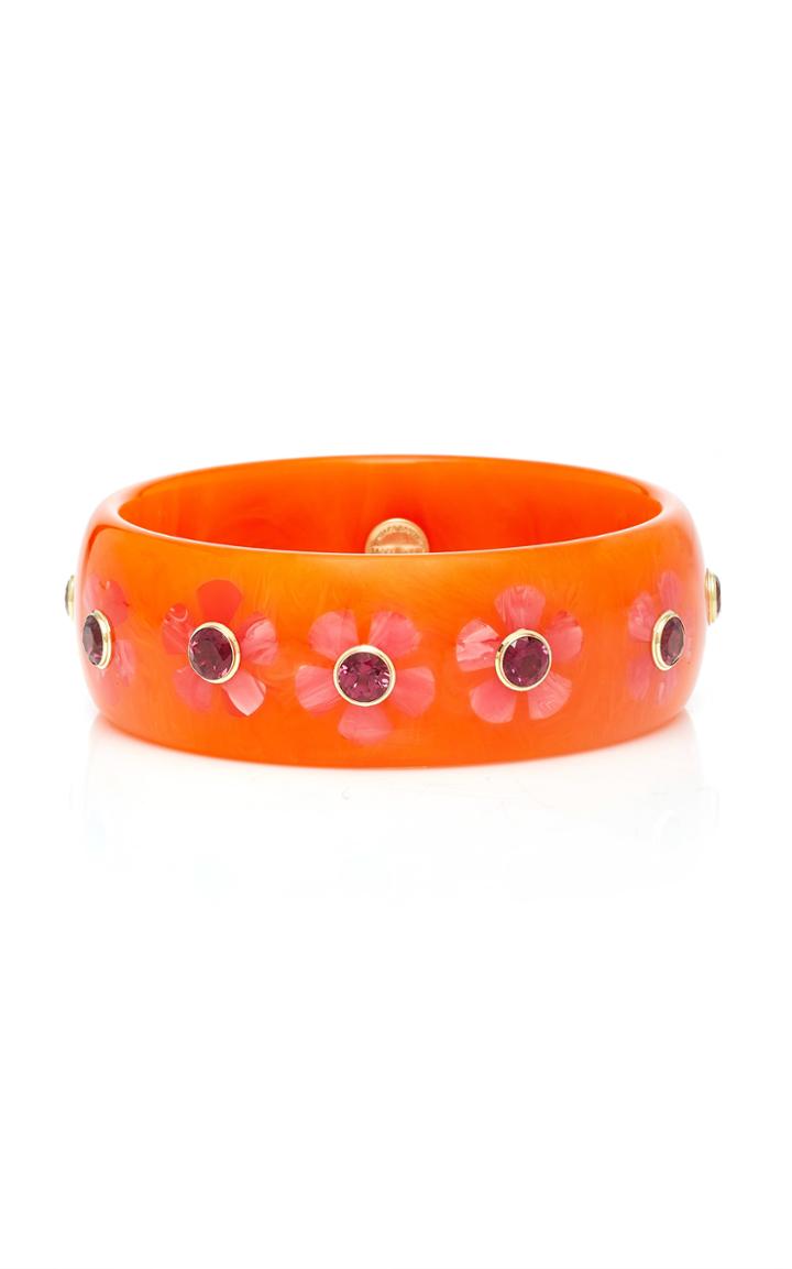 Mark Davis Orange Flora Bangle