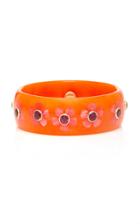 Mark Davis Orange Flora Bangle