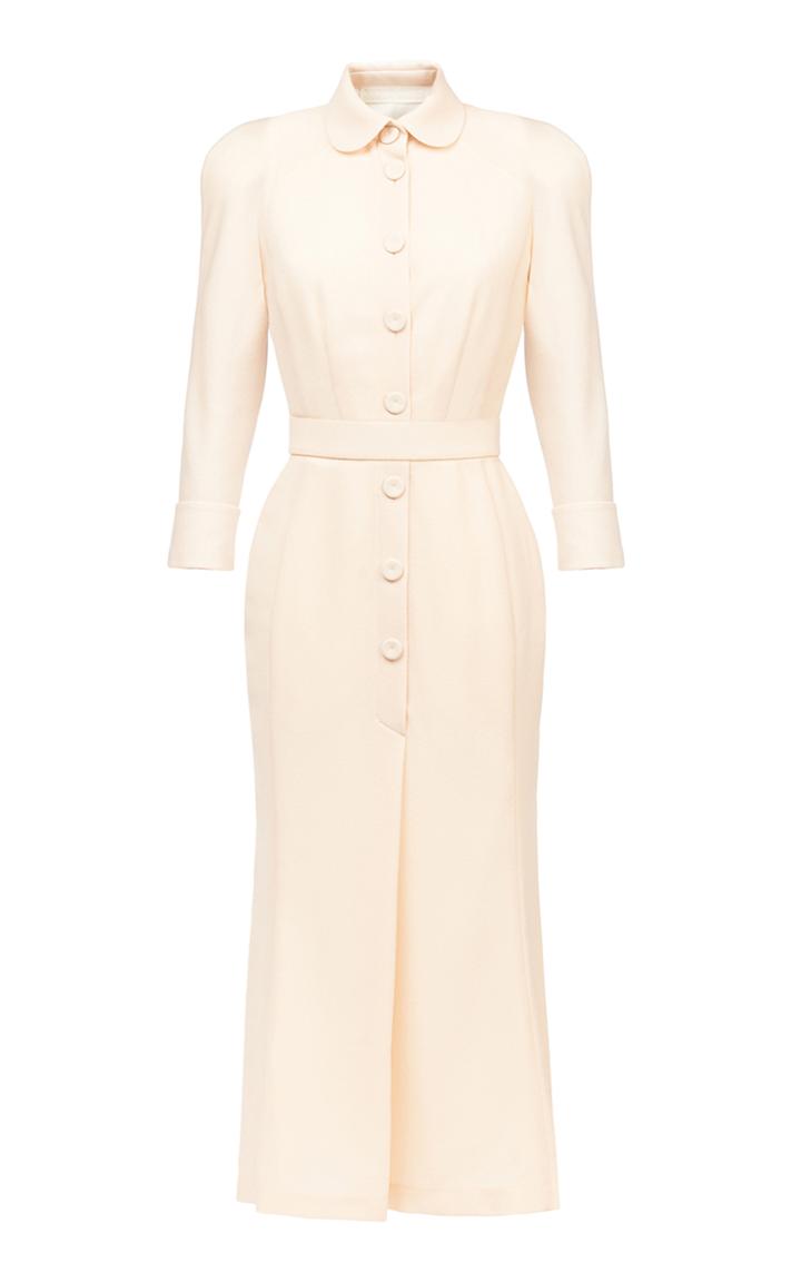 Ulyana Sergeenko Demi Couture Tailored Collar Midi Dress