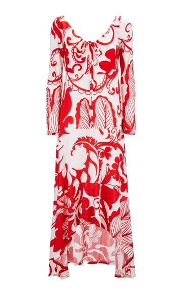 La Doublej Olympus Printed Midi Dress