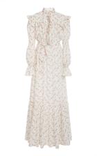Philosophy Di Lorenzo Serafini Ruffled Floral-print Cotton Maxi Dress