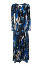 Moda Operandi La Doublej Swank Open-back Printed Crepe Maxi Dress