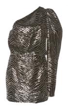 Alexandre Vauthier One-shoulder Metallic Mini Dress