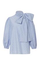 Red Valentino Bow Neck Blouse