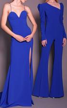 Christian Siriano Textured Crepe Long Sleeve Jumpsuit