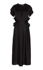 Markarian Ava Dotted Silk Midi Dress