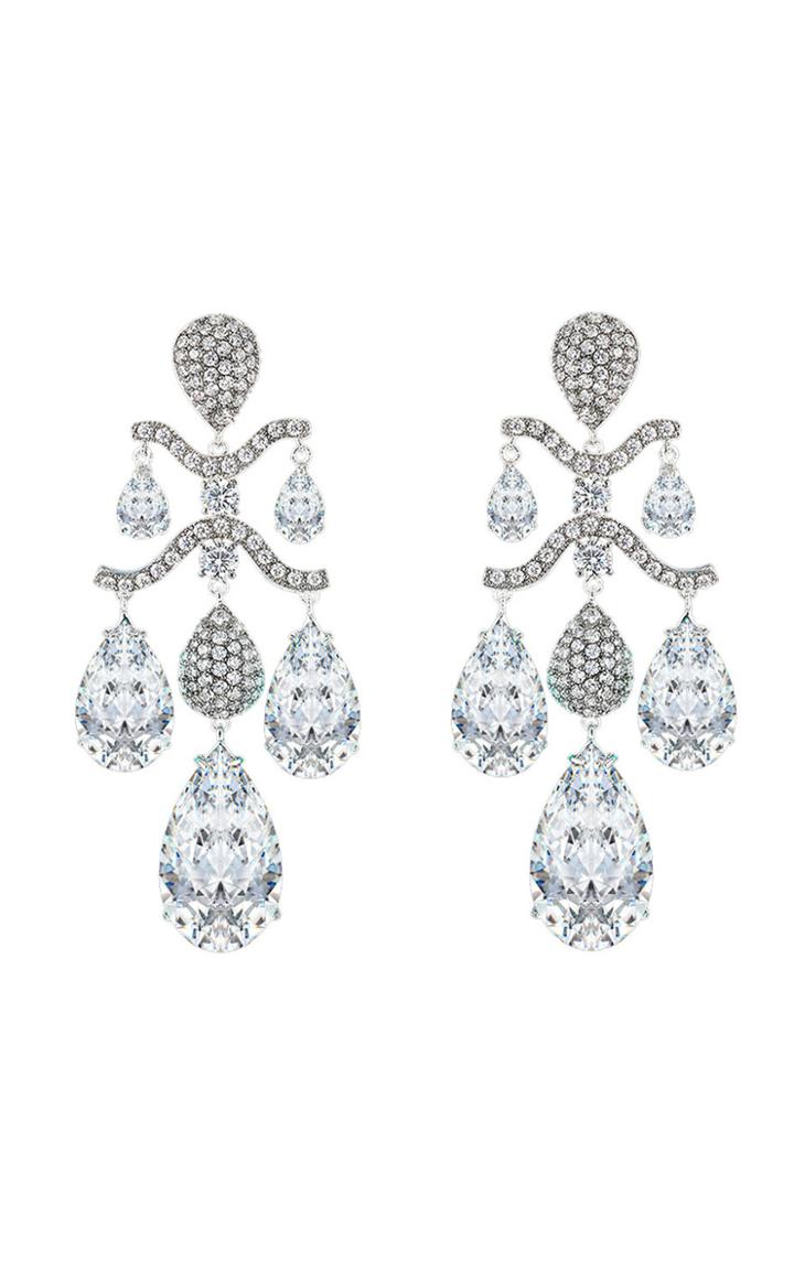 Moda Operandi Anabela Chan 18k White Gold Diamond Chandelier Earrings