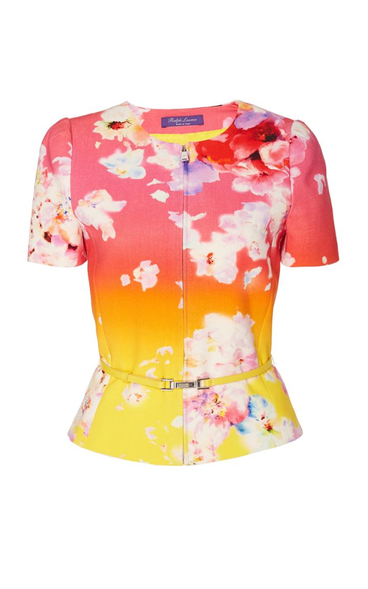 Ralph Lauren Azalea Floral Wool-blend Jacket
