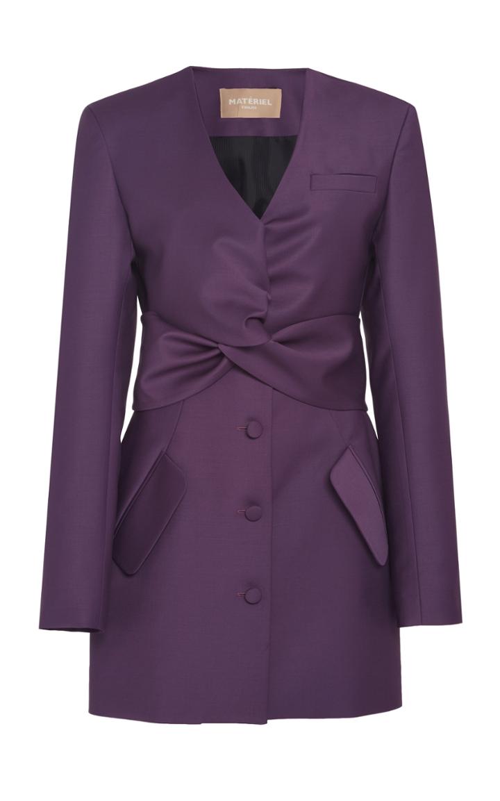 Moda Operandi Matriel Front Tie Blazer Dress Size: S
