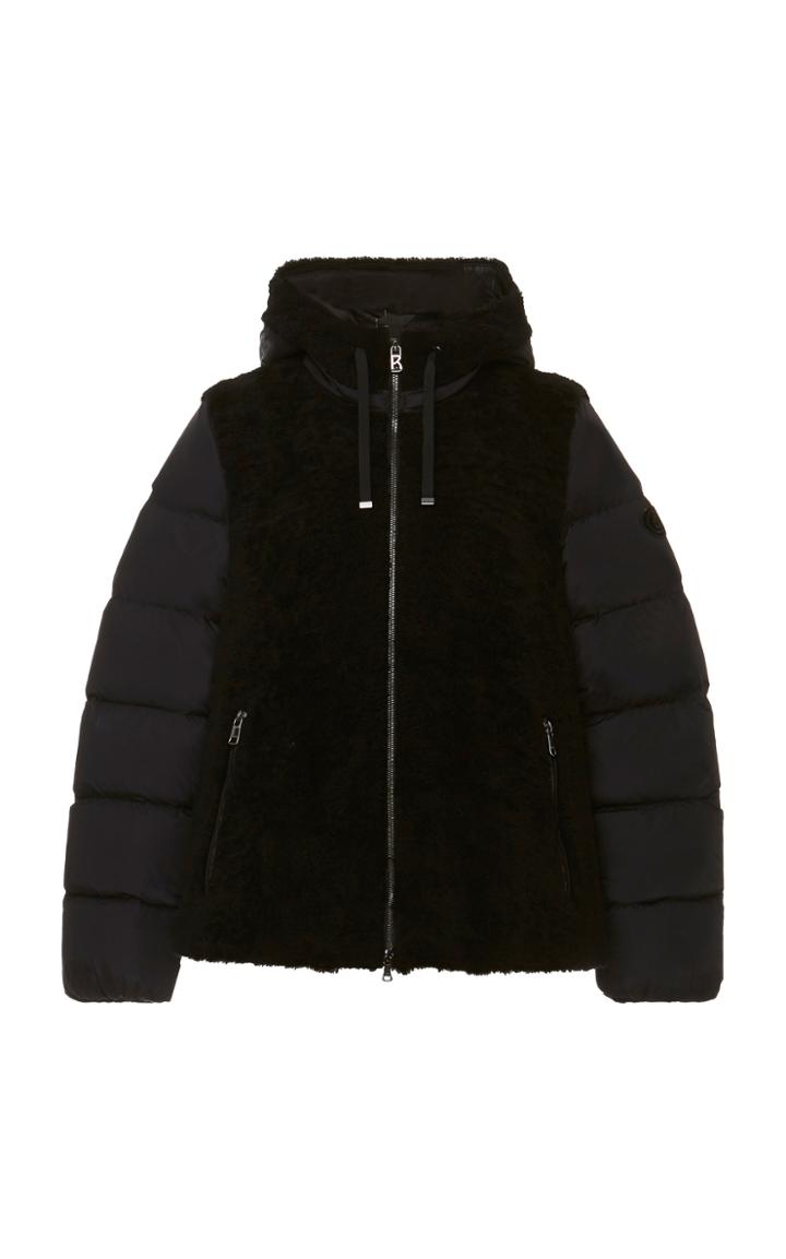 Bogner Sport Tizia Hooded Shearling And Shell Jacket