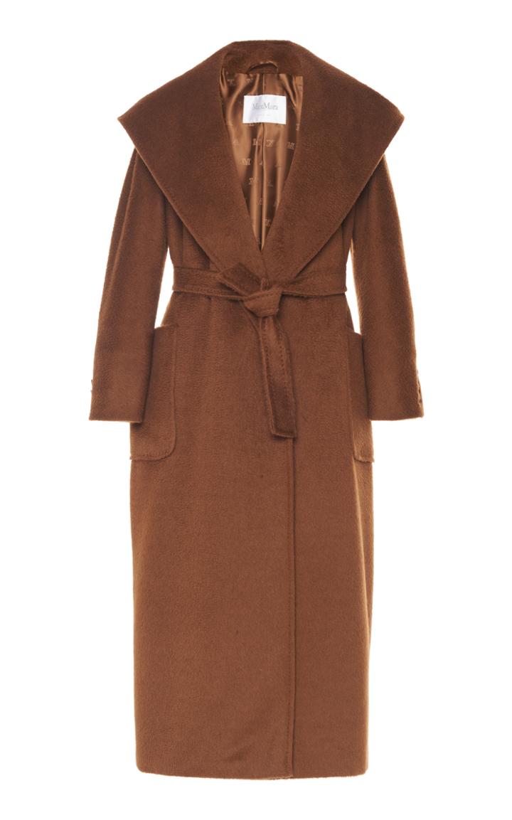 Moda Operandi Max Mara Gentile Camelhair Hooded Wrap Coat