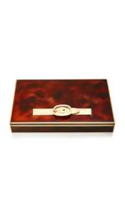 Mantiques Modern Hermes Faux Tortoise Lacuqer Belt Strap Box