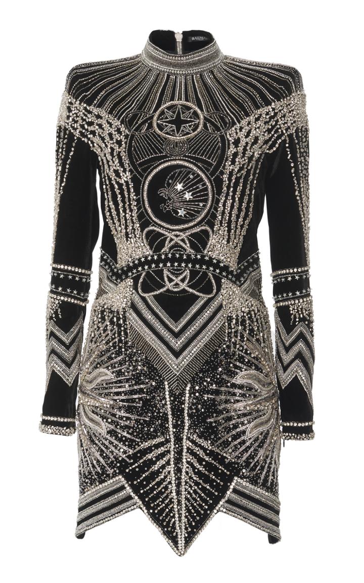 Balmain Embellished Mini Dress