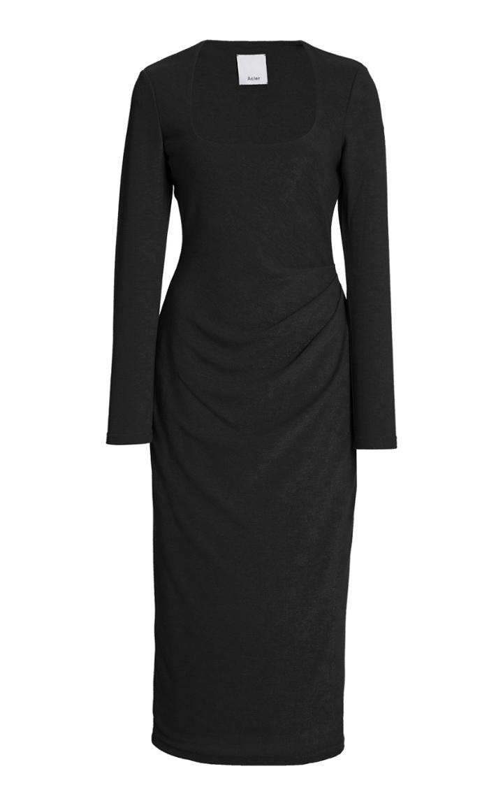Moda Operandi Acler Highfield Draped Knit-jersey Midi Dress