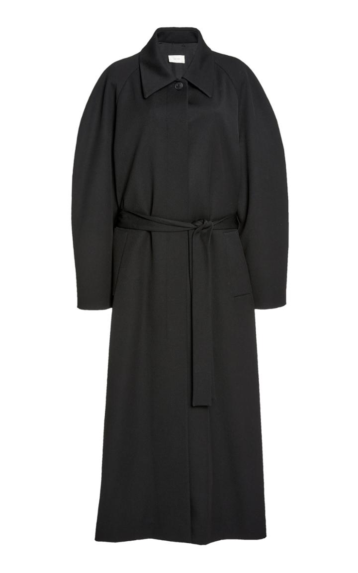 Moda Operandi The Row Arlo Oversized Diagonal Wool-cotton Coat