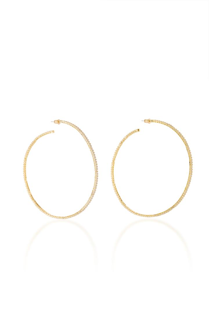 Fallon Armure Pave Macro Hoops
