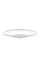 Boucheron 18k White Gold And Diamond Wrap Bracelet