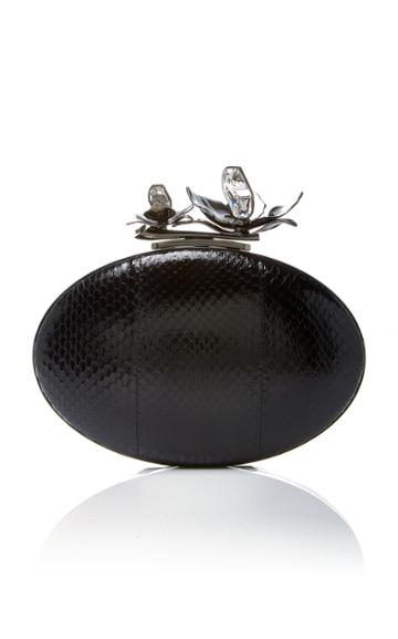 Thale Blanc Oval Bloom Clutch