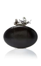 Thale Blanc Oval Bloom Clutch