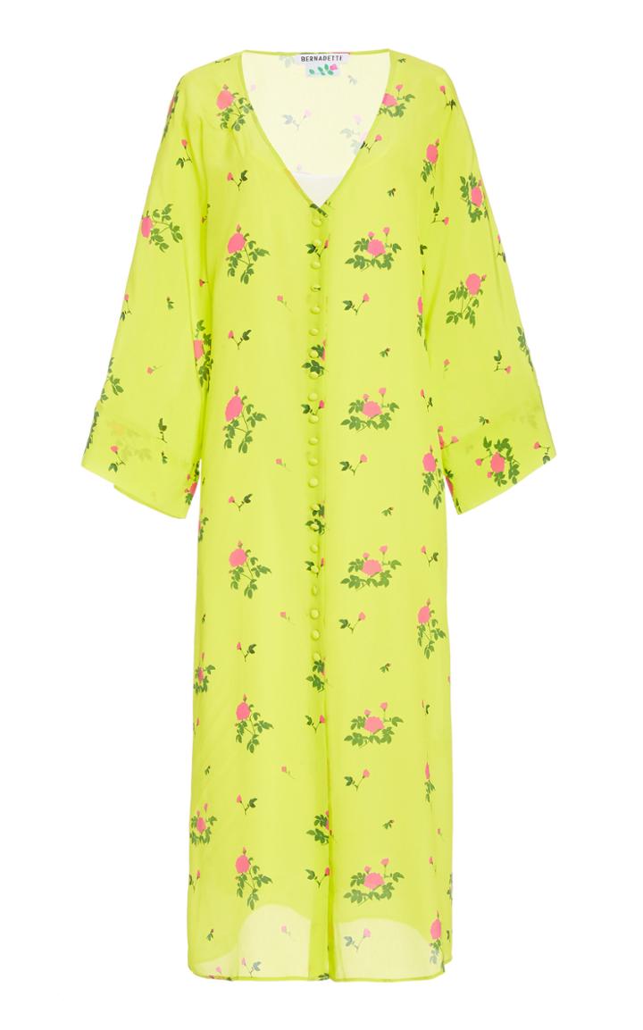 Bernadette Antwerp Martha Printed Silk Crepe De Chine Dress