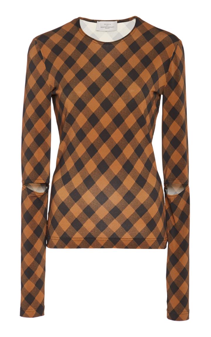 Preen By Thornton Bregazzi Cutout Stretch-jersey Top