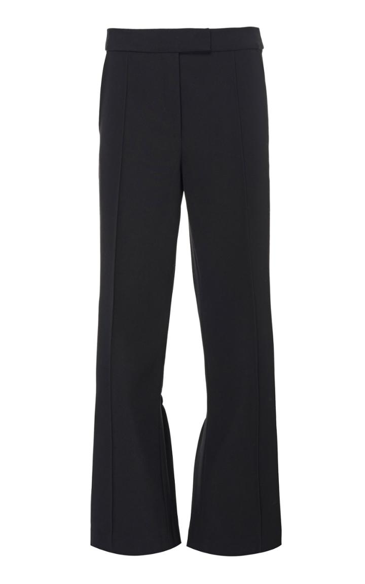 Rosie Assoulin Scrunchy Wool Straight-leg Pant