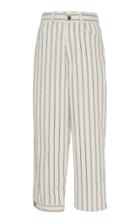 Moda Operandi Monse Asymmetric Pinstripe Cotton Jeans Size: 0
