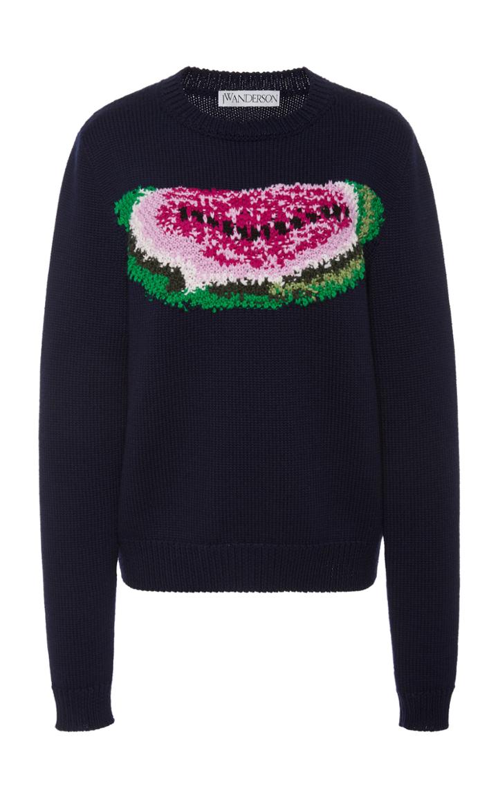 Jw Anderson Intarsia-knit Merino Wool Sweater