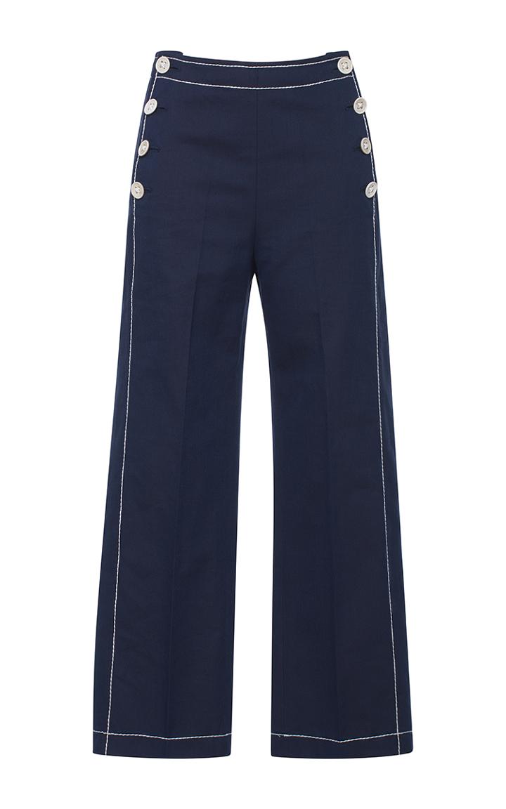 Agnona Drill Sailor Pants