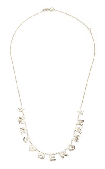 Moda Operandi Milestones By Ab You Are My Sunshine Fluted Initial Name Necklace