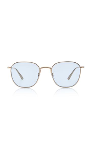 Oliver Peoples The Row Board Meeting Round-frame Metal Sunglasses