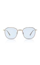 Oliver Peoples The Row Board Meeting Round-frame Metal Sunglasses