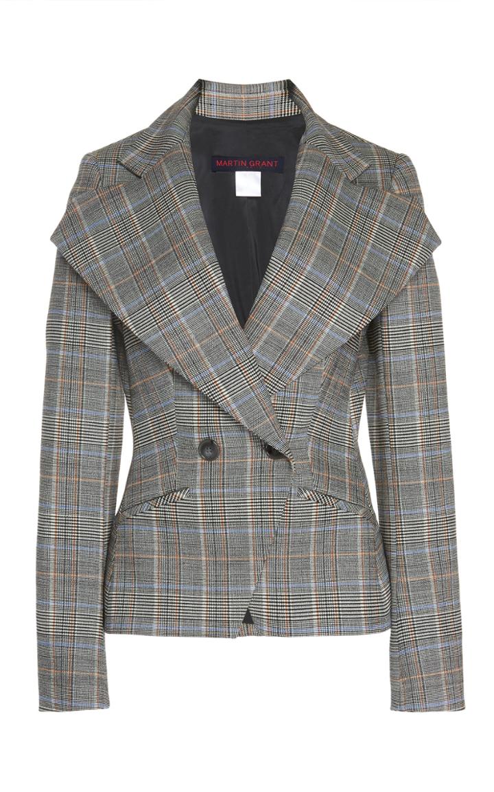 Martin Grant Tailored Virgin Wool Jacket With Wide Lapel