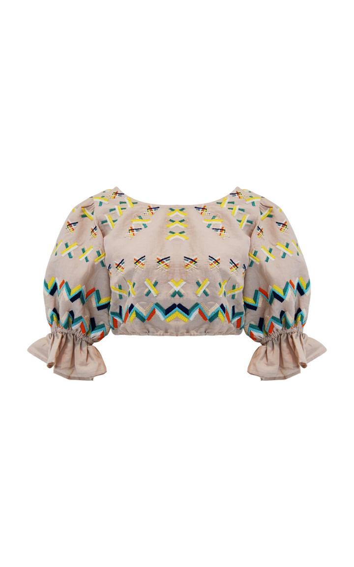 Mochi Saray Embroidered Crop Top