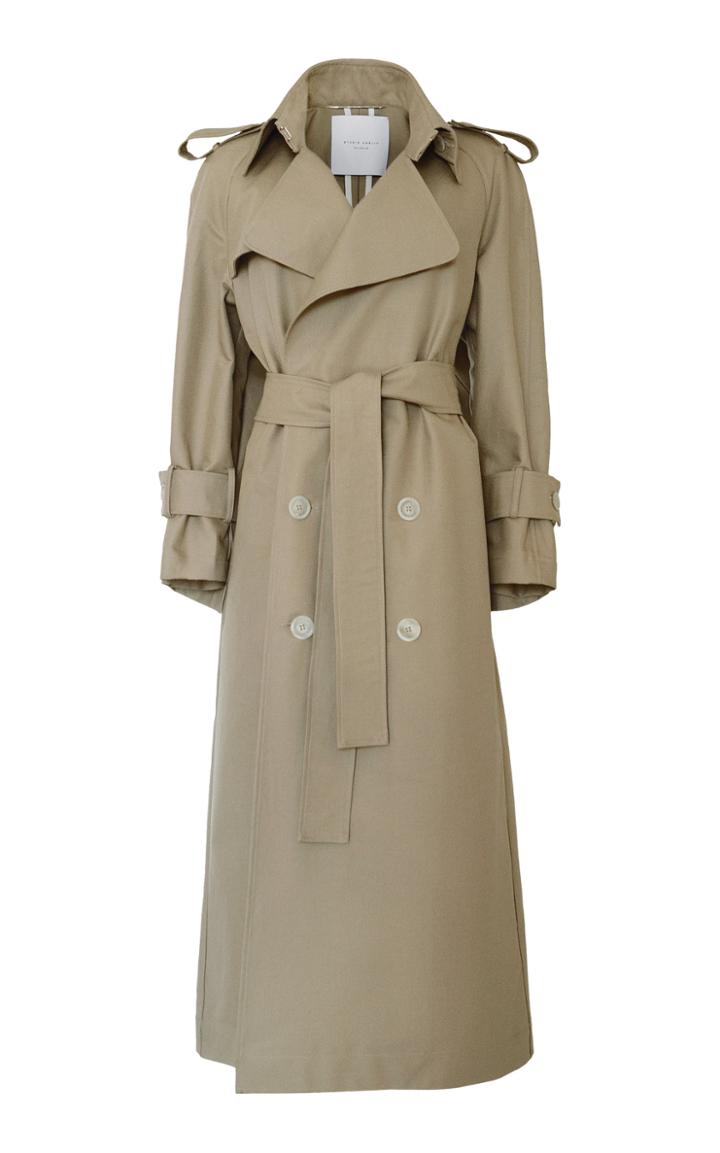 Moda Operandi Studio Amelia Holmes Winged Cotton Trench Coat