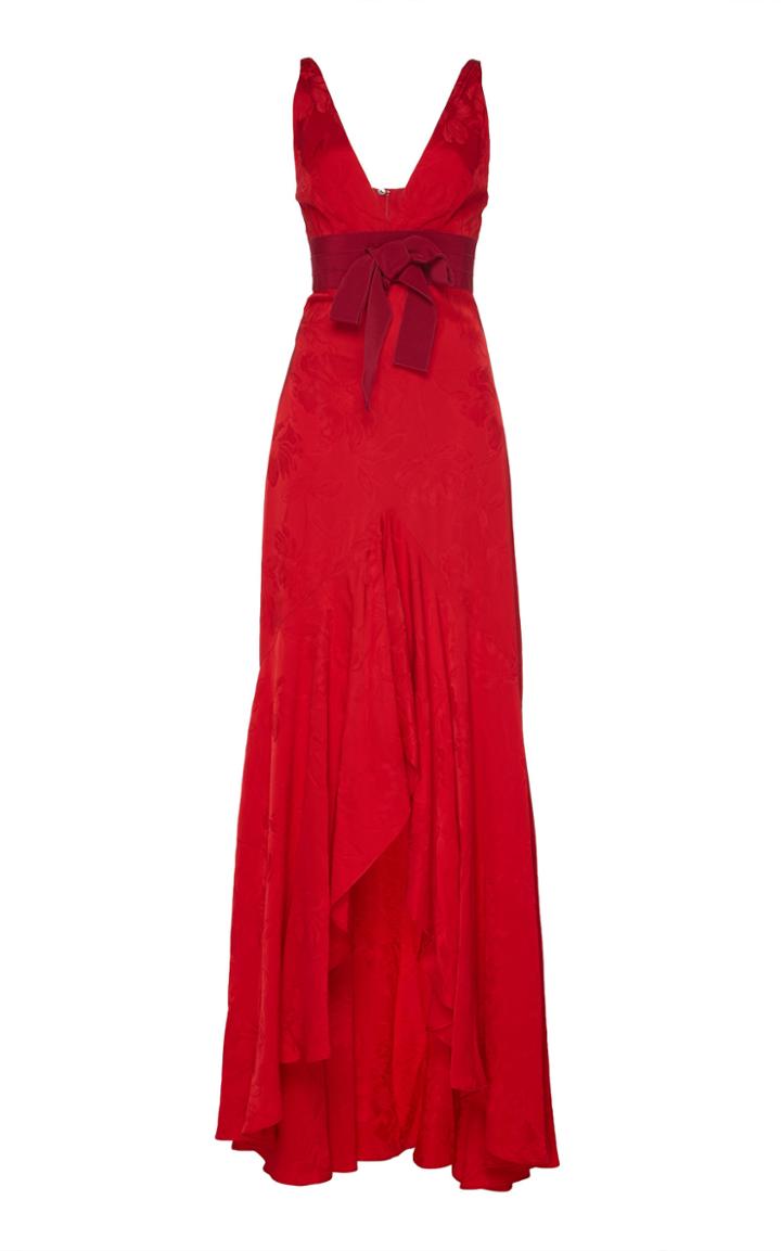 Moda Operandi Silvia Tcherassi La Pollera Colora Belted Jacquard Dress Size: Xs