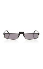 Andy Wolf Eyewear Muhren Rectangular Framed Metal Sunglasses
