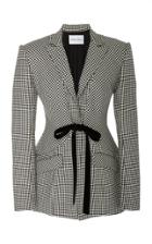 Prabal Gurung Shal Vested Tailored Virgin Wool Blazer Jacket
