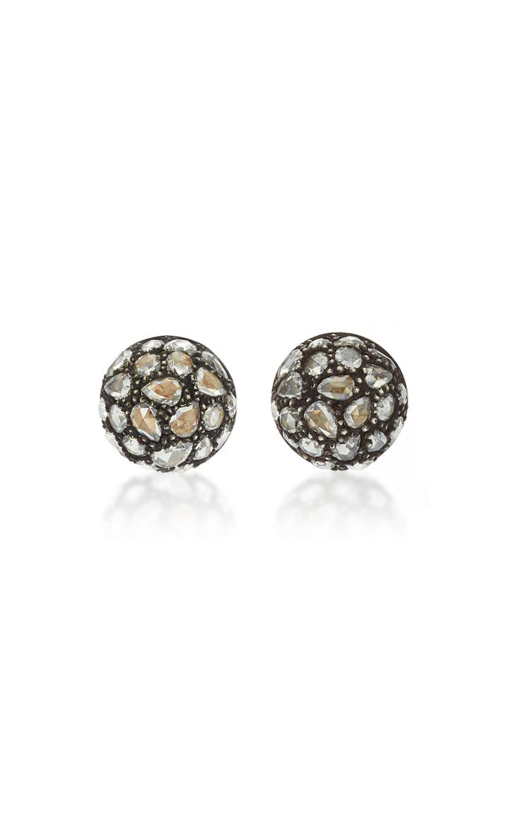 Fred Leighton Rose-cut Diamond Bombe Stud Earrings