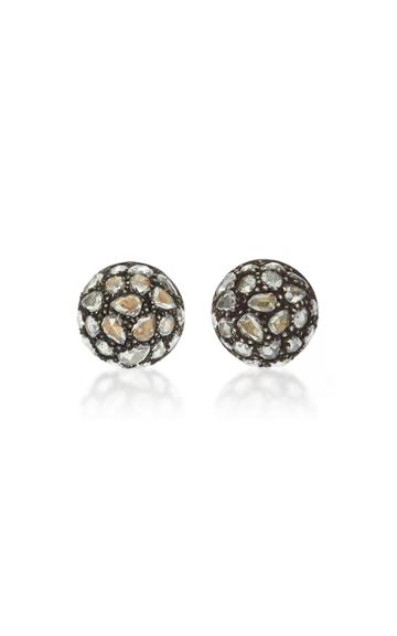 Fred Leighton Rose-cut Diamond Bombe Stud Earrings