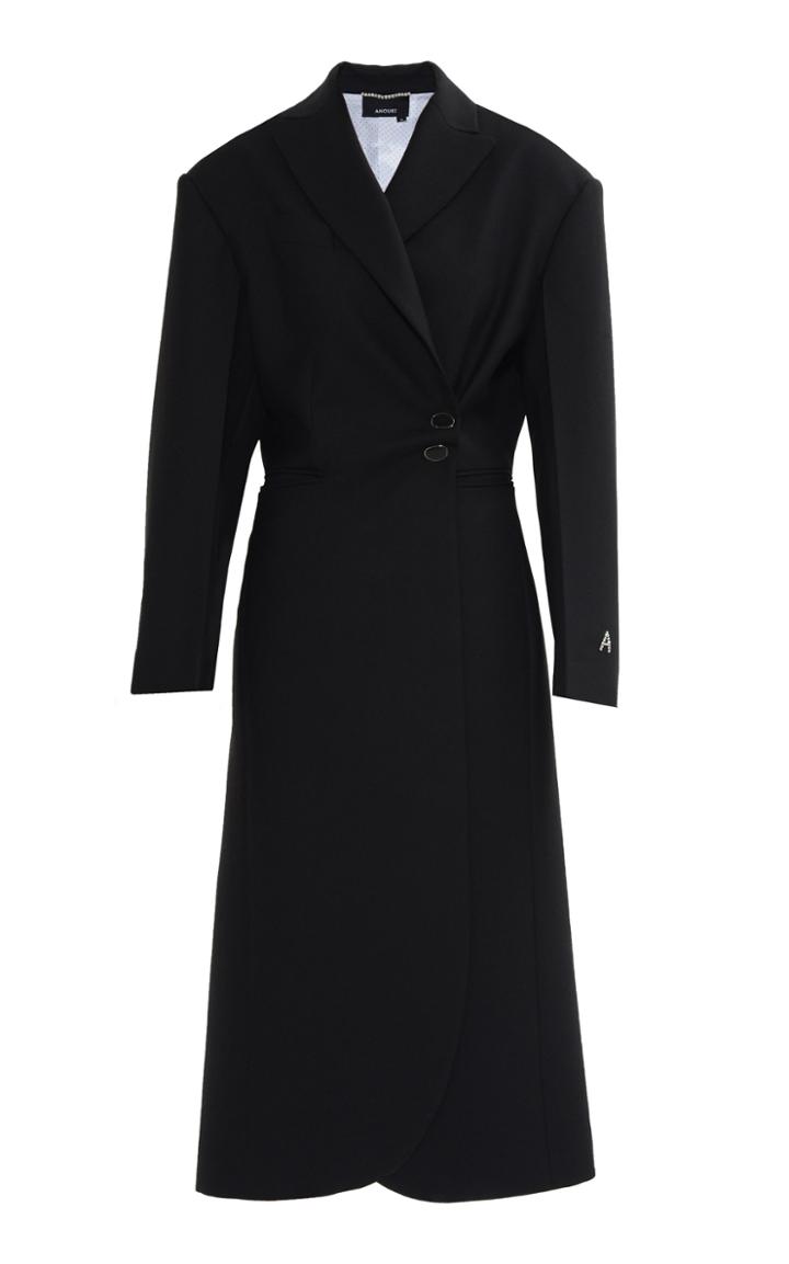 Moda Operandi Anouki Side Buttoned Wool Coat