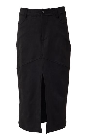 Rodebjer Harmonia Suede-effect Midi Skirt